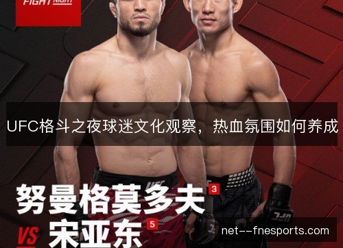 UFC格斗之夜球迷文化观察，热血氛围如何养成